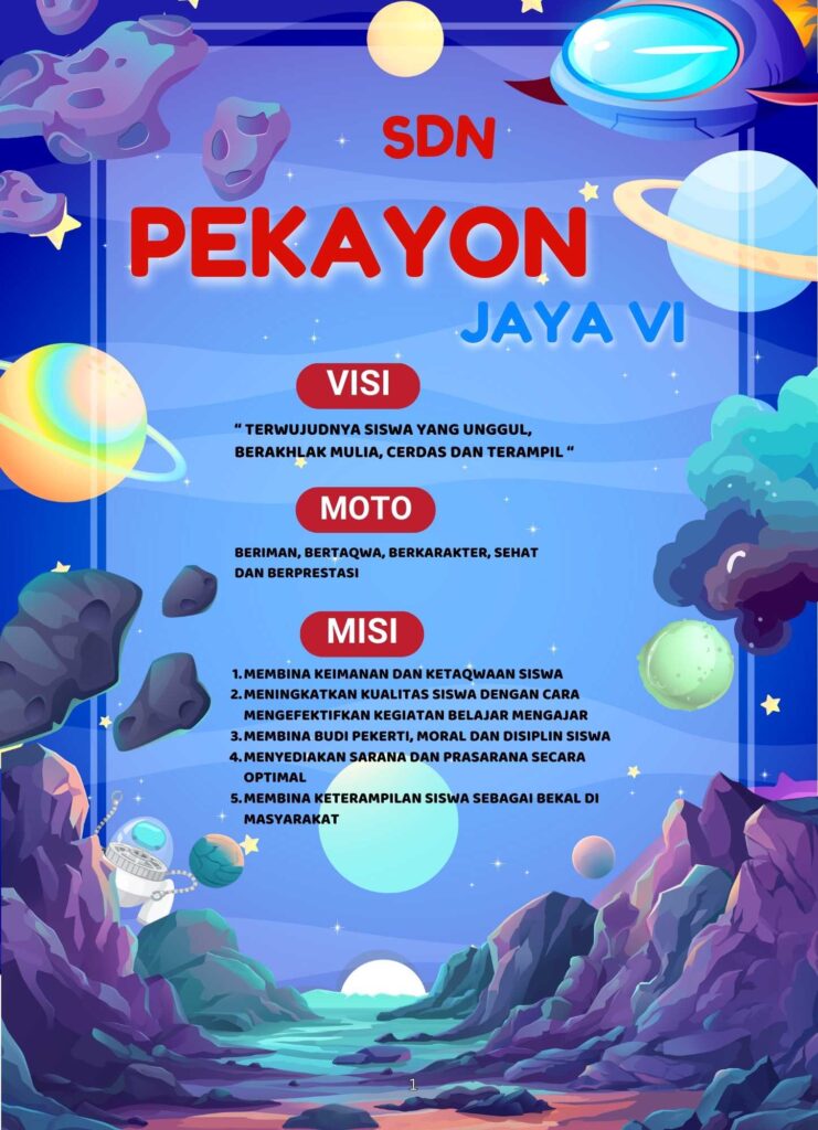 Buku Tahunan Layout Tema Luar Angkasa